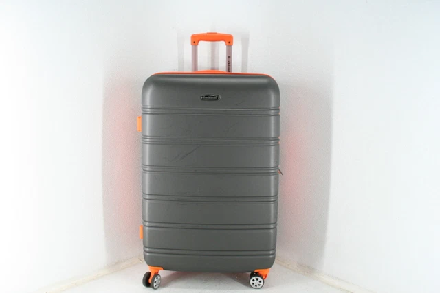 Rockland F1603-CHARCOAL Hardside Spinner Wheel Luggage Checked Large 28 Inch