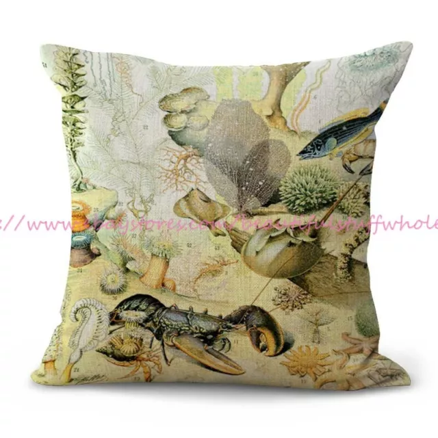 Adolphe Millot Oceanographie Illustrations ocean sealife cushion cover