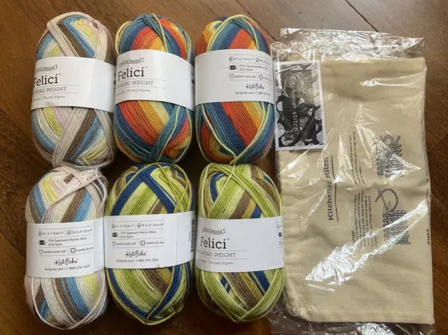 Knit Picks Yarn Felici 75%Wool Merino 25% Nylon 218y 1.76oz
