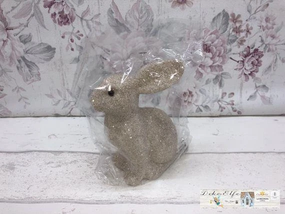 Decorazione Luccicante Lepre Champagne Pasqua