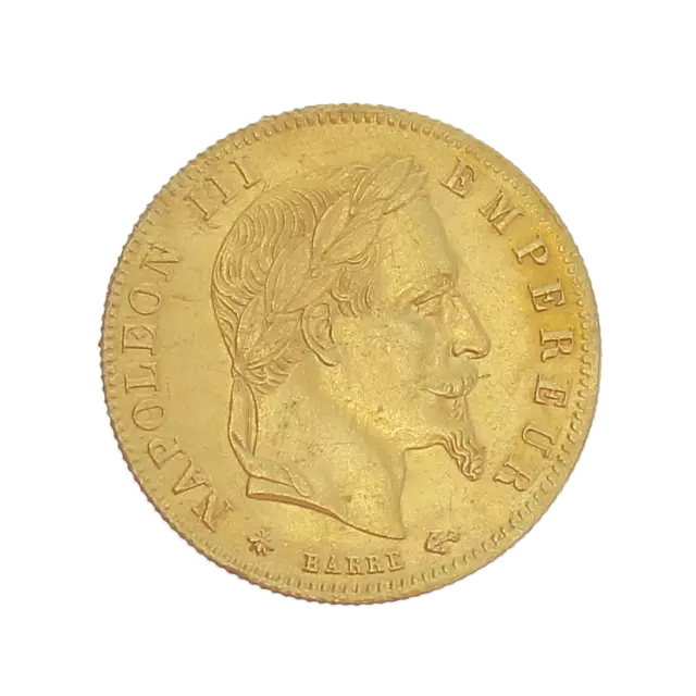 Monnaie France 5 Francs Napoléon III 1863 Or Paris (A) P15329