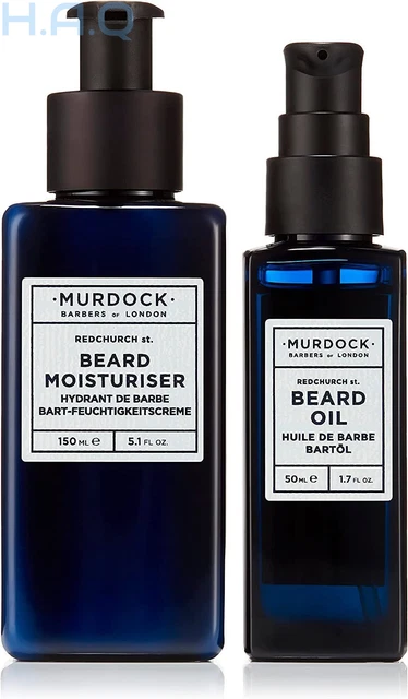 Murdock London - Juego de regalo Brick Lane para hombre - Contiene hidratante para barba y...