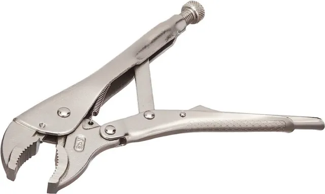 LOCKING MOLE GRIPS VICE PLIERS ADJUSTABLE 10" CURVED JAW PLIER 250mm Plumbing UK
