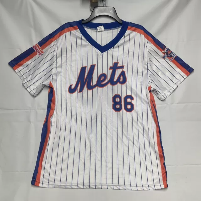 New York Mets 86 25Th Anniversary World Series Dunkin Donuts Jersey Xl