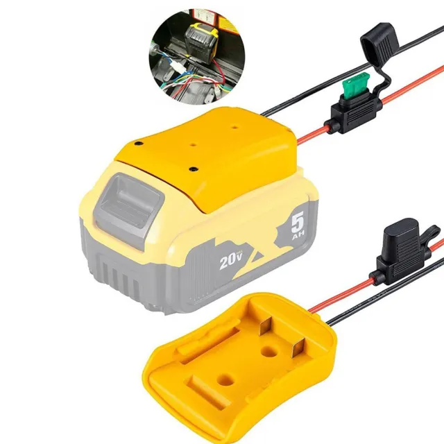 Adaptateur de batterie jaune pour rosée 20V Max compatible avec DCB184/204/205