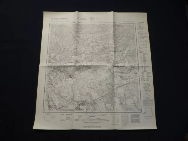 Landkarte Meßtischblatt 3361 Birnbaum, Neu-Zattum, Reichsgau Wartheland, 1940