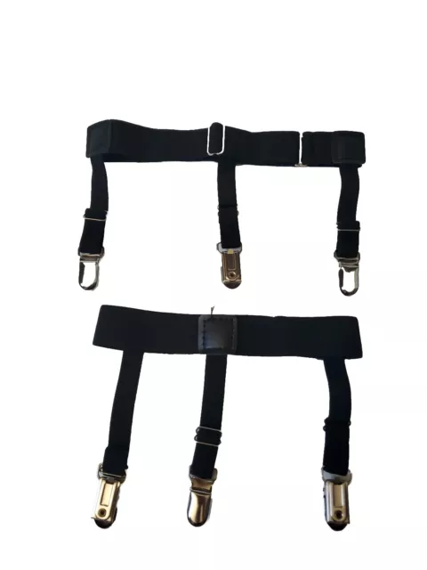 1 Pair Male Shirt Garters Stays Suspenders Men's Garter Belt Shirt Stays Holder