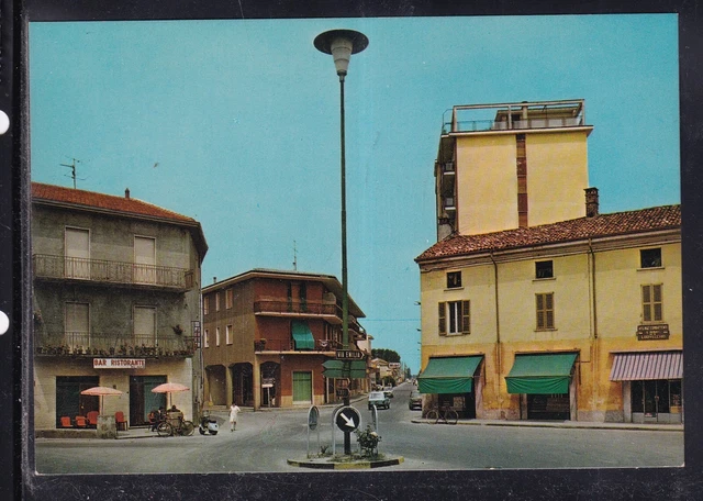 Cartolina Lodivecchio Piazza S. Rocco Bar Ristorante CI139