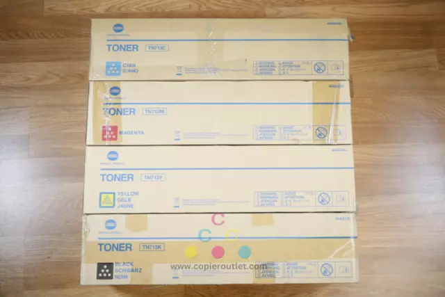 Cosmetic Konica Minolta TN713 CMYK Toner Cartridge Set Bizhub C659 C759 Same Day