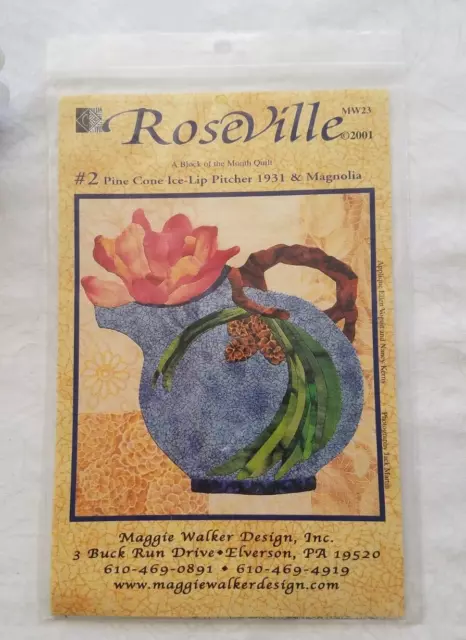 #2 ROSEVILLE MAGGIE Walker Designs Block of the Month Quilt Pattern $6. ...