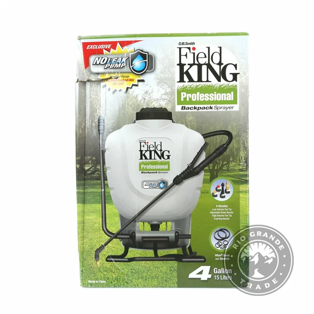 OPEN BOX D.B. Smith 190328 Field King Backpack Sprayer in White - 4 Gallon