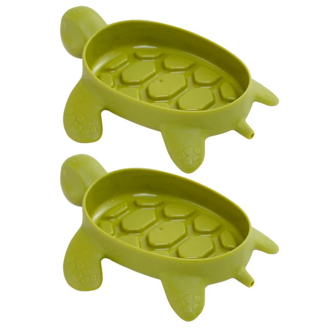 2 Pcs Custodia Per Sapone Portasapone Tartaruga Vassoio Della Vasca Lavello