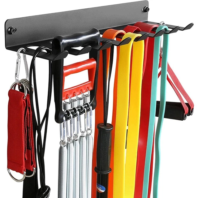 Support Mural Robuste Pour Bandes De Résistance Et équipement Fitness - Porte-ceintures, Sangles, Accessoires - Design Anti-chute, Capacité 8 Kg - 3