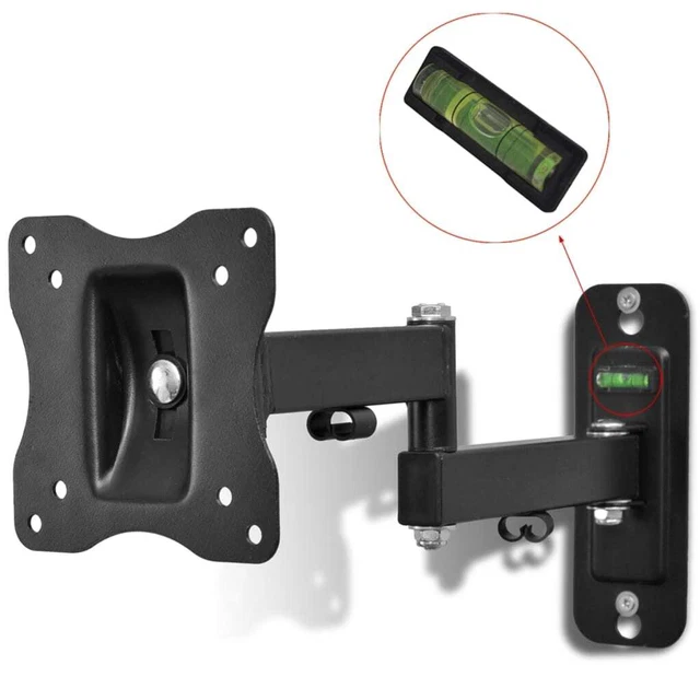 Silverstone Tek TM02 Supporto TV A Parete Full Motion In Alluminio - Braccio Inclinabile E Girevole Per TV 32-182cm - 4