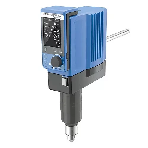 NEW ! IKA Eurostar 200 CONTROL P4 Overhead Stirrer, Max. Stirring 100L, 4090001