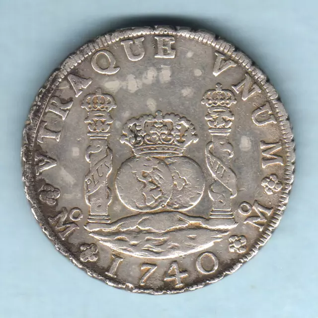 Mexico. 1740-MF 8 Reales - Pillar Dollar.. VF