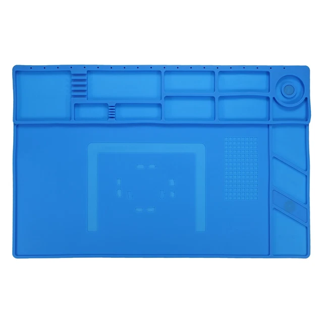 Silicone Soldering Mat Magnetic Heat Insulation 932°F 22" x 14" Repair Work Mat