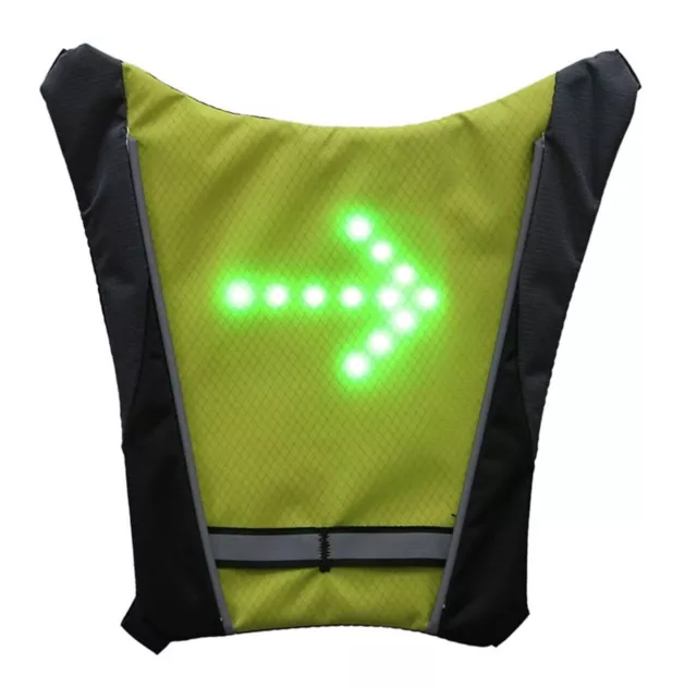 LED Reflective Vest Wireless Remote Control Bicycle E Scooter Signal Indicator