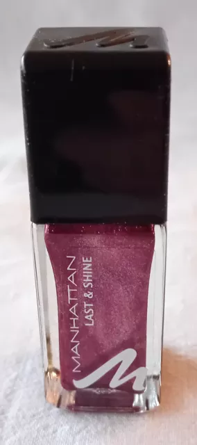 Manhattan  LAST & SHINE Nail Lacquer Farbe 550 GIMME MORE metallisch   -   NEU