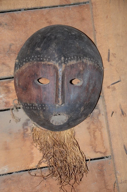 African tribal art, lega mask from congo