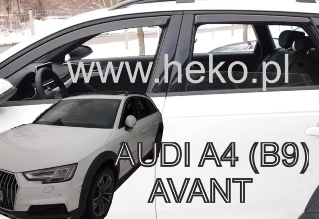 10254 Windabweiser für AUDI A4 B9 KOMBI 5-türer ab 2016 4tlg HEKO dunkel