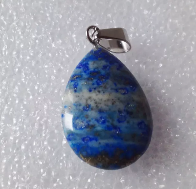 pendentif unique n°1 forme goutte en lapis lazuli naturel