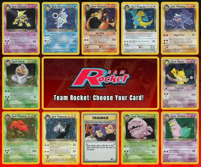 2000 Pokemon Team Rocket: Choose Your Card! All Pokemon Available