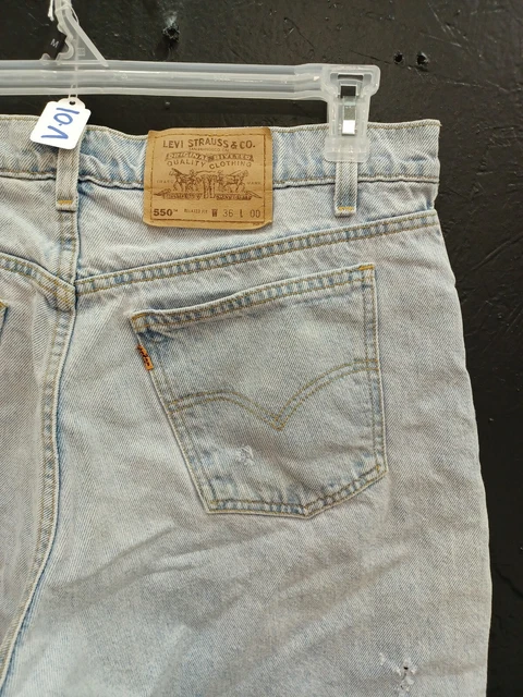 Levis 550 Orange Tab Relaxed Fit Men's Shorts-Size:36(PTV885)