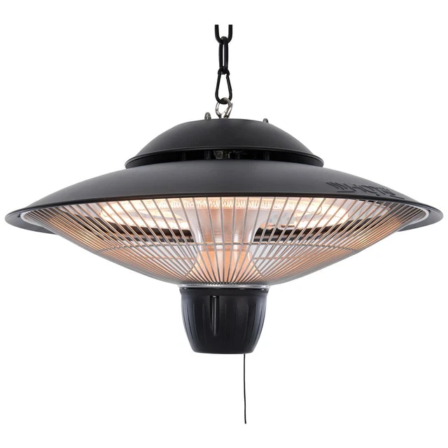 Sunred Hängende Terrassenheizung Barcelona 1500 W Halogenschwarz