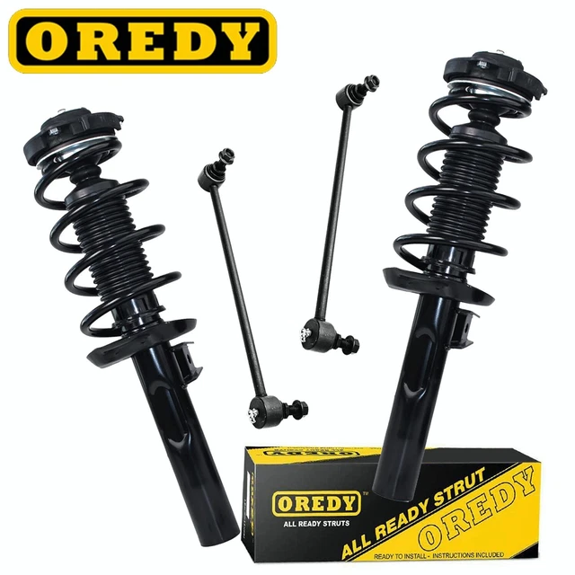 4PC Front Struts & Sway Bar Links for Volkswagen Jetta Passat Golf Eos