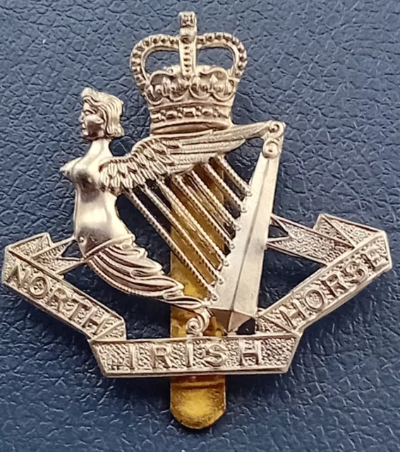 North Irish Horse Regiment Metal Cap Badge