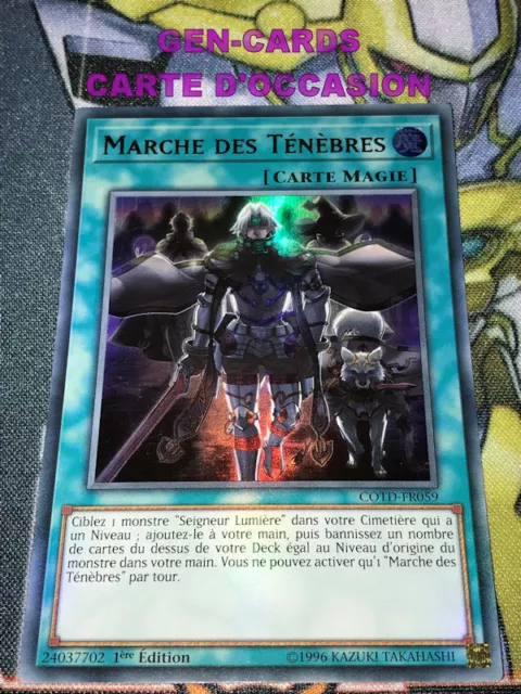 OCCASION Carte Yu Gi Oh MARCHE DES TENEBRES COTD-FR059 1ère édition