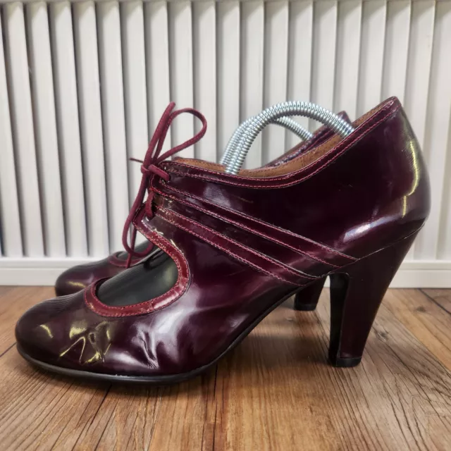 SOFFT MIRANDA WOMENS 12M Burgundy Red Patent Leather Mary Jane Pumps ...
