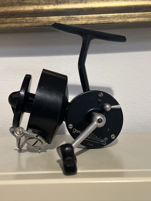 Vintage Garcia Mitchell 304 Spinning Fishing Reel W/ Correct Box Made In France - Foto 4