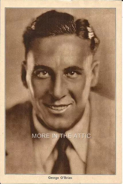 Handsome George O'brien Original Vintage Rotogravure 1930 Portrait Premium