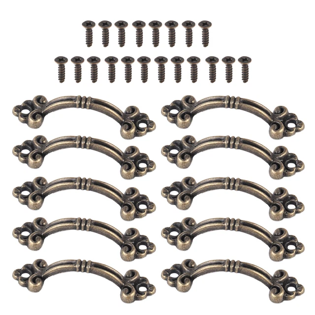 10- Antique Bronze Small Jewelry Box Handle Drawer Cabinet Door Pulls Knob 48mm