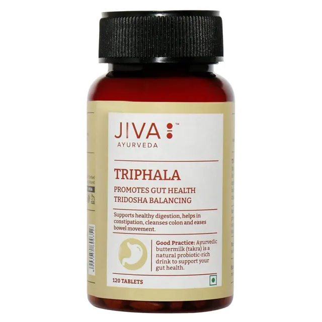 Jiva Ayurveda Triphala Ayurvedic 120 Tablets with free shipping worldwide