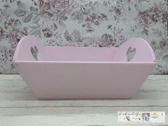 Op De Maalzolder Cadeaux Boîte Cadeau pour la Naissance Bois Bébé Rose