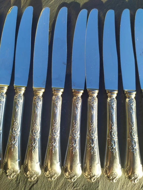 GRANDS COUTEAUX DE Table x12 Louis XV Style Marly EUR 60,00 - FR