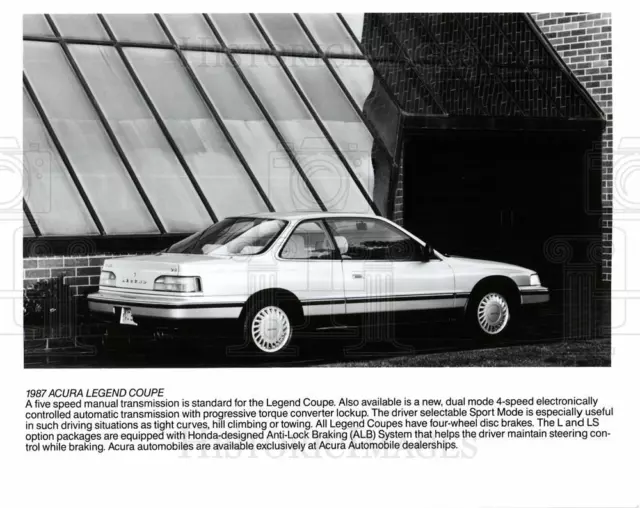 1987 Press Photo ACURA LEGEND COUPE SPORT MODE ALB - dfpb86999