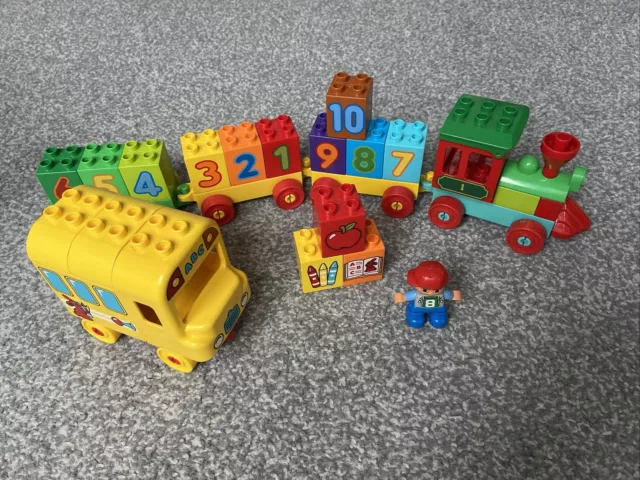 LEGO DUPLO: Number Train 10558 And School Bus With Figure