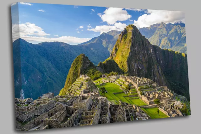 Machu Picchu Peru Canvas Wall Art Picture Print