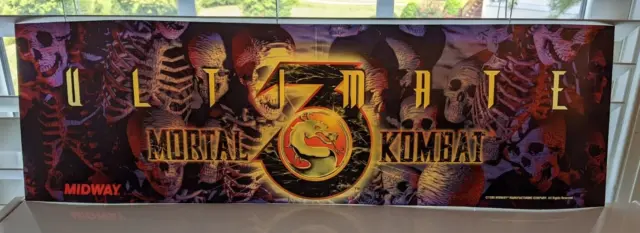 MORTAL KOMBAT 3 ULTIMATE MK3 Original Arcade Marquee USA SHIPS FAST