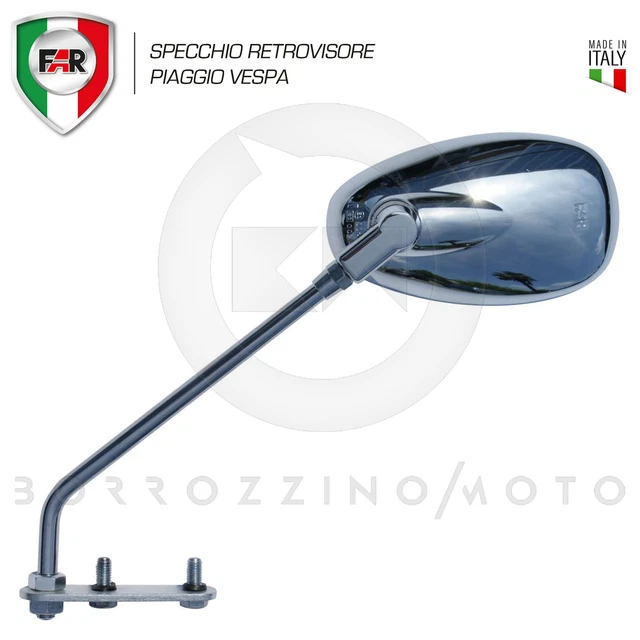 Specchietti Omologati Coppia Specchietti Retrovisori Neri Per Piaggio Vespa PK S 50 - Stile E Sicurezza Per Il Tuo Scooter Specchietti Neri Moto - 8