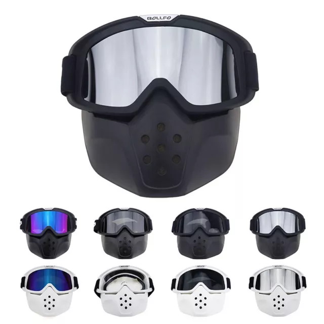 Protective Goggles with Mouth Filter Detachable Face Mask Work Safety Eyewear