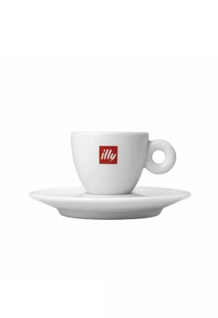 Illy Set 12 tazzine Caffè + piattini Nuove - New Espresso Coffee Cups + Saucers