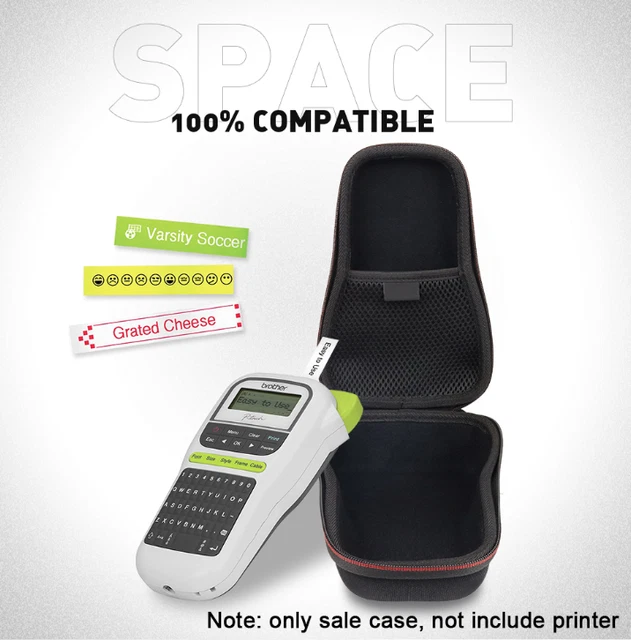 6PK 12mm Label Tape 631 Label Printer Case H110 Hard EVA Box Shockproof