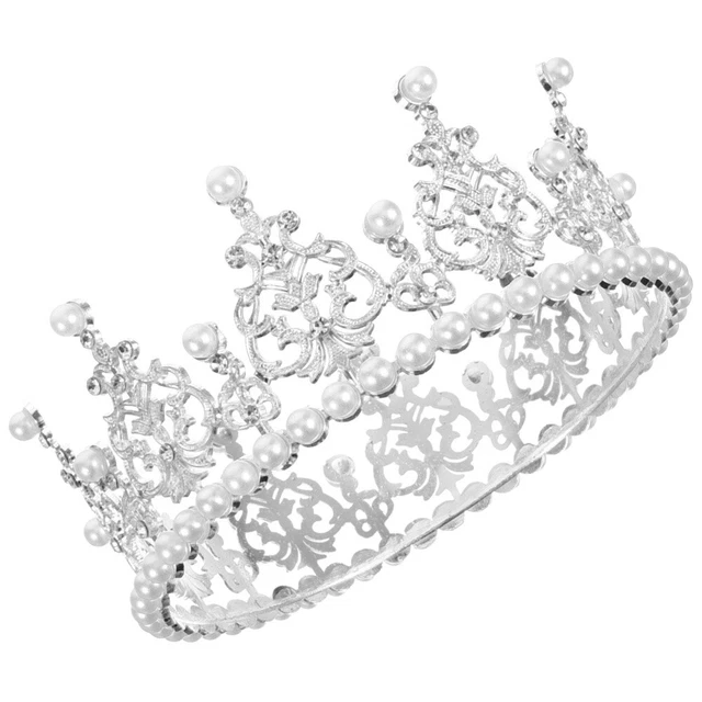Couronne De Mariée En Alliage – Diadème Avec Strass, Rouge, Pour Mariage, Fête, Bal