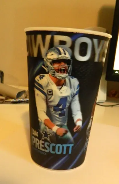 NFL Dallas Cowboys 3-D Collector's Cup Pepsi. Prescott, Elliot, Cooper.