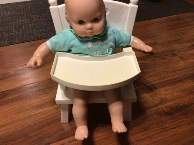 American Girl Bitty Baby Doll High Chair & Extra outfits
